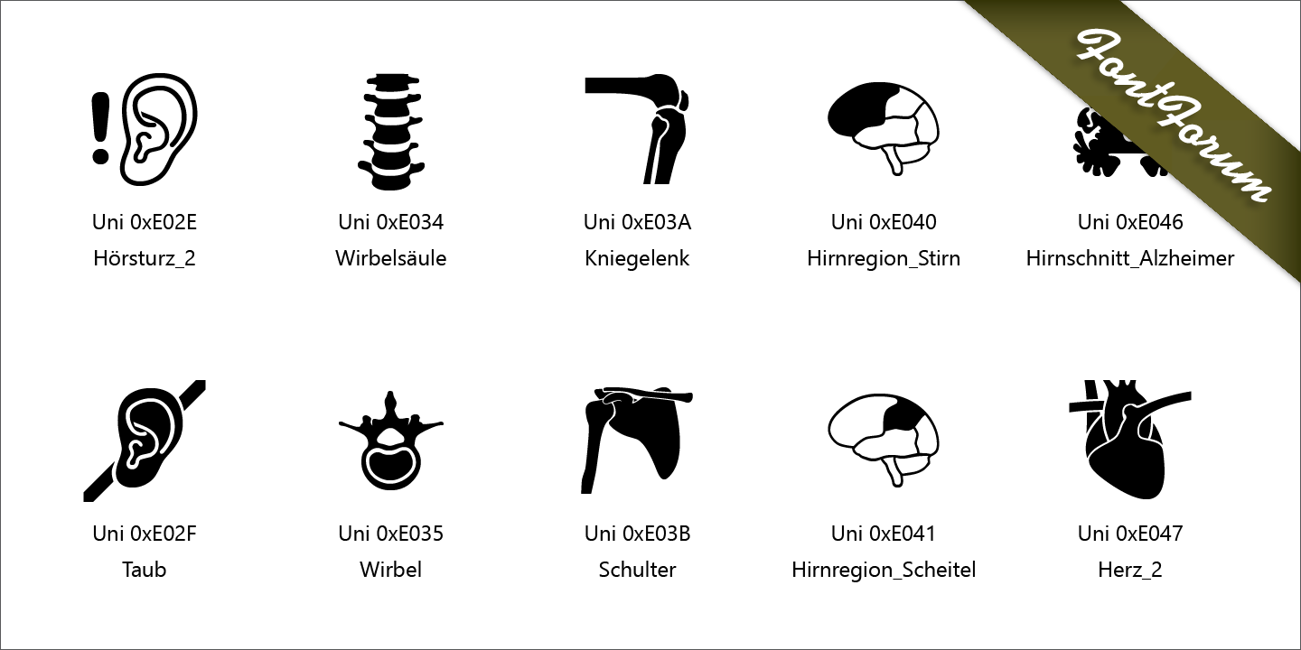 Example font Medical Icons #2